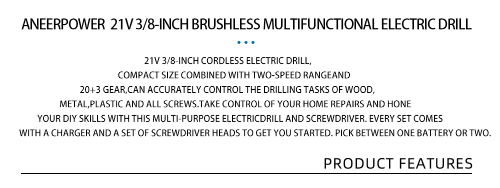 New Brushless Motor 21V Wireless Hand Mini Impact Charging Drill For Makita Electric Cordless Screwdriver Li-ion Battery Tools