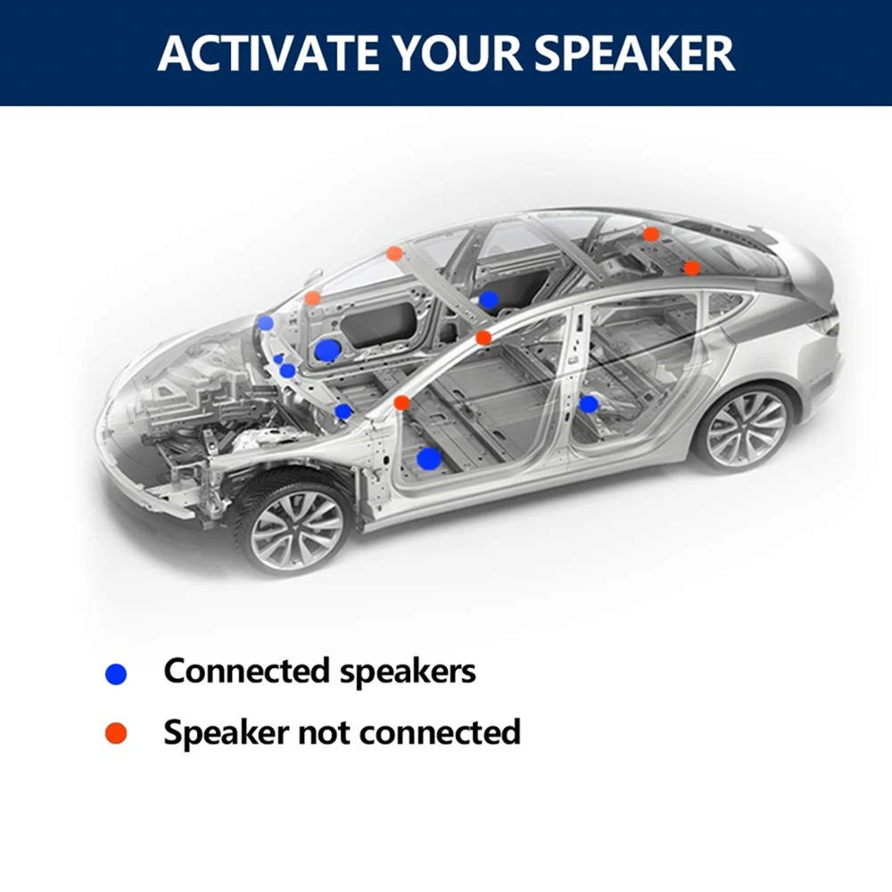 Standard Range Plus Audio Inactive Activation Wire Harness SR+ Horn Cable Speaker For Tesla Model 3 2018 - 2020 2021 2022 2023