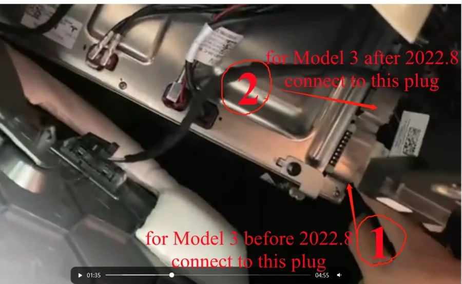 Standard Range Plus Audio Inactive Activation Wire Harness SR+ Horn Cable Speaker For Tesla Model 3 2018 - 2020 2021 2022 2023