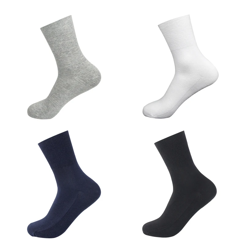 5 Pairs/Lot Diabetic Socks Men and Women Non-Binding Loose Top Socks Cotton Material Non-slip and Breathable