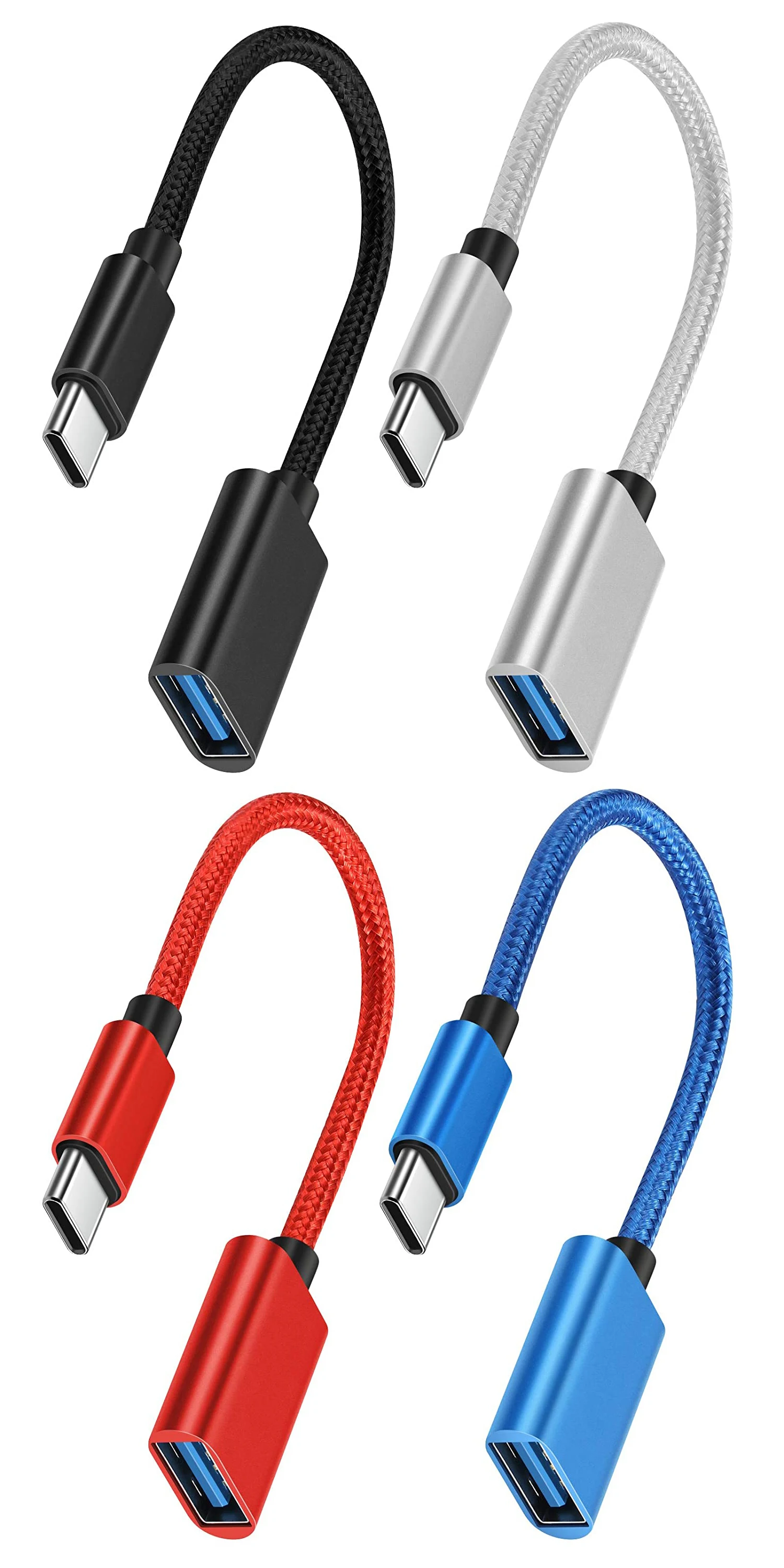 OTG Type C Cable Adapter USB to Type C Adapter Connector for Xiaomi Samsung S20 Huawei OTG Data Cable Converter for MacBook Pro