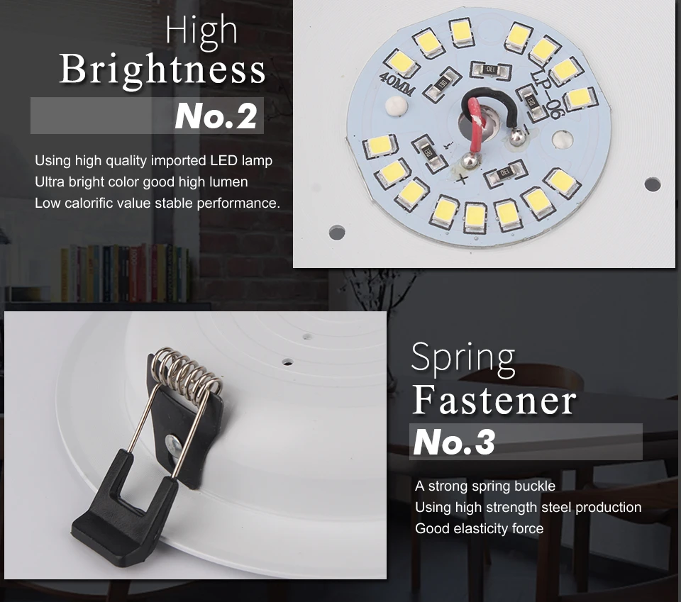 DC 12V Led Downlight 3W 6W 9W 12W 15W 18W 36W LED Ceiling Recessed Grid Aluminium Alloy Round Lamp Spot Light For 12 Volts