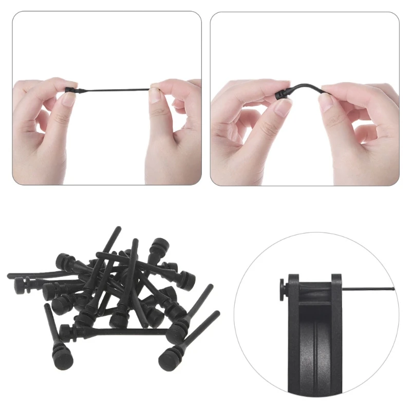 20Pcs Computer Case Fan Anti Noise Vibration Silicone Screws Shock Absorption