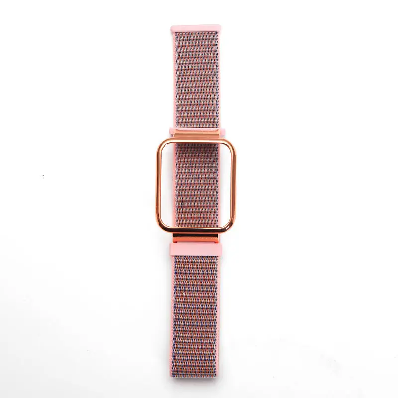 Nylon Strap for Redmi Watch 2 Lite Band for Mi Watch Lite/ POCO Watch Strap Bracelet Metal Case Protector Cover Nylon Wristband