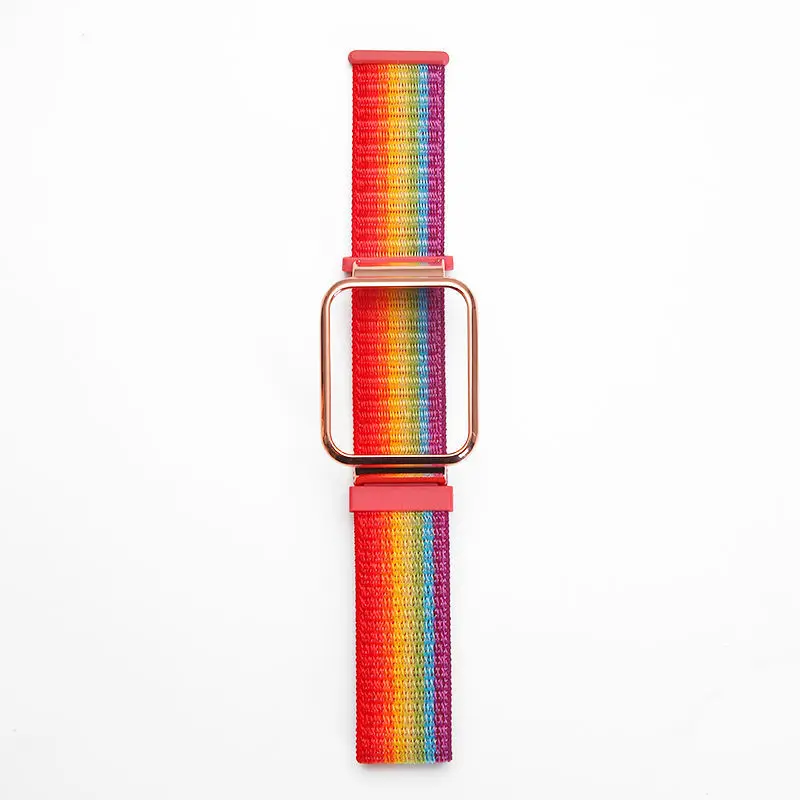 Nylon Strap for Redmi Watch 2 Lite Band for Mi Watch Lite/ POCO Watch Strap Bracelet Metal Case Protector Cover Nylon Wristband