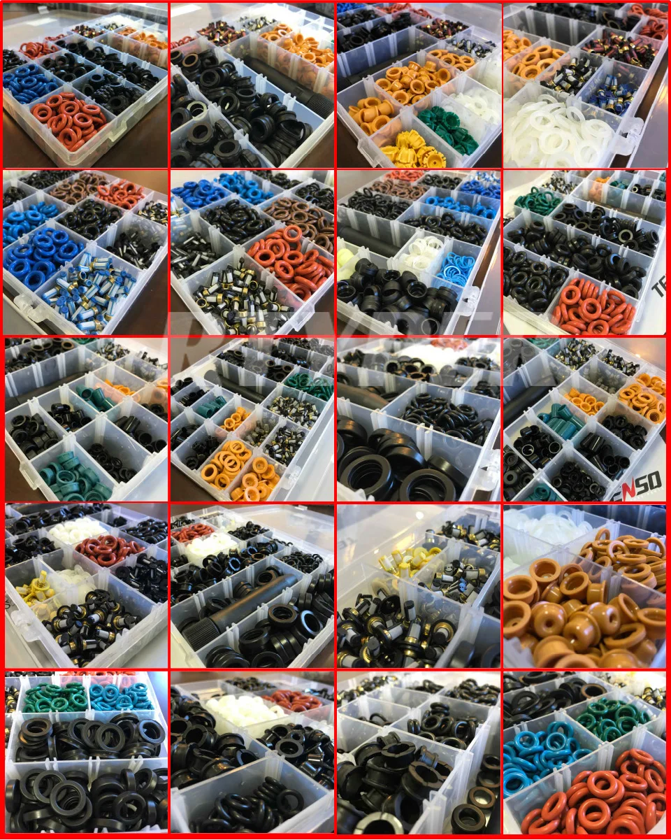 100 PCS Fuel Injector Upper O ring Repair Kits 21022 For Toyota Mazda Suzuki Denso 7.8*1.9MM