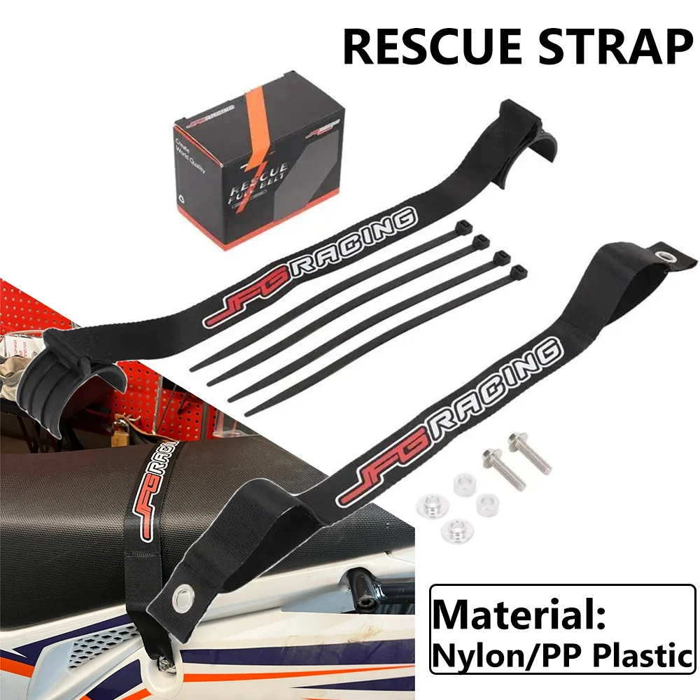 Motorcycle Universal Front Rear Protective Rescue Pulling Belts Ropes Holding Straps Kit Fork Tube For KTM HONDA SUZUKI HARLEY
