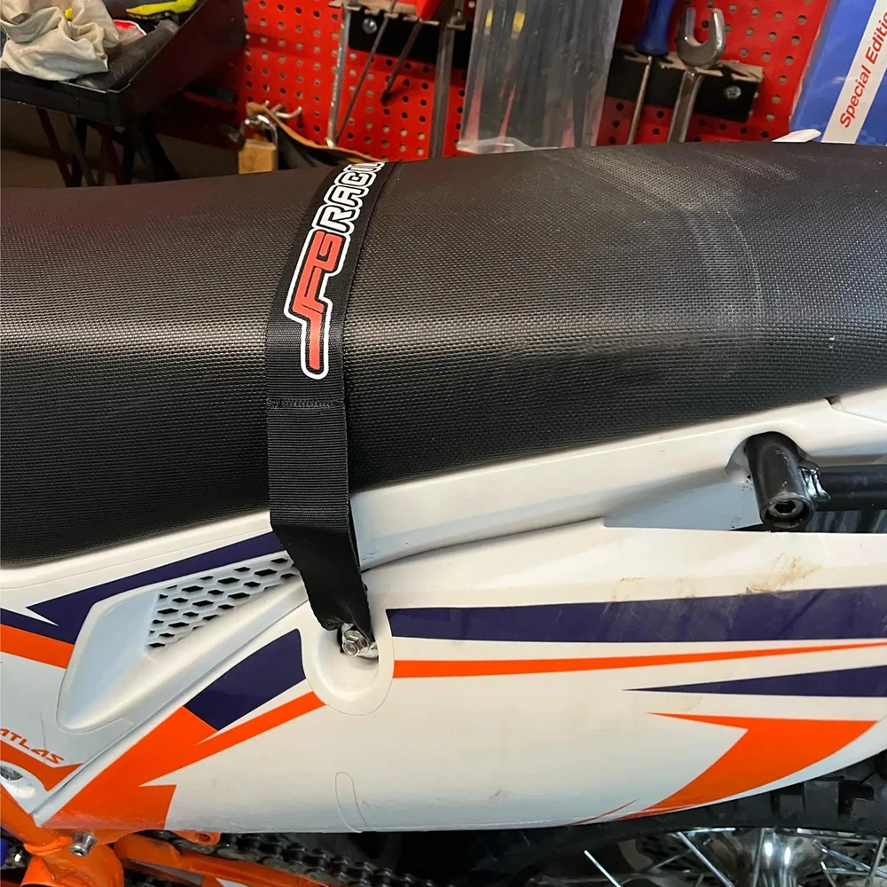 Motorcycle Universal Front Rear Protective Rescue Pulling Belts Ropes Holding Straps Kit Fork Tube For KTM HONDA SUZUKI HARLEY
