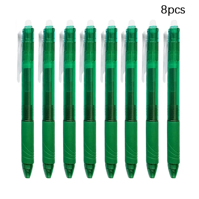 5Pcs/20Pcs Erasable Gel Pen Refill Replacement Office School Writing Stationery Accessory Black/Blue/Red Ink Erasable Pen Refill