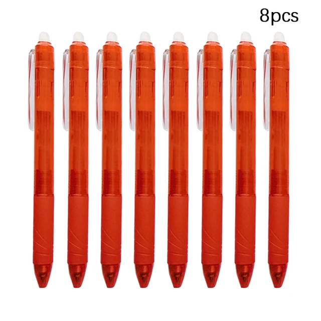 5Pcs/20Pcs Erasable Gel Pen Refill Replacement Office School Writing Stationery Accessory Black/Blue/Red Ink Erasable Pen Refill