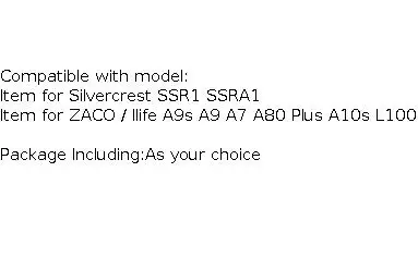 Roller Main Brush Cover Side Brush for Silvercrest SSR1 SSRA1 ZACO Ilife A9s A9 A7 A80 Plus A10s L100 Robot Vacuum Cleaner Parts