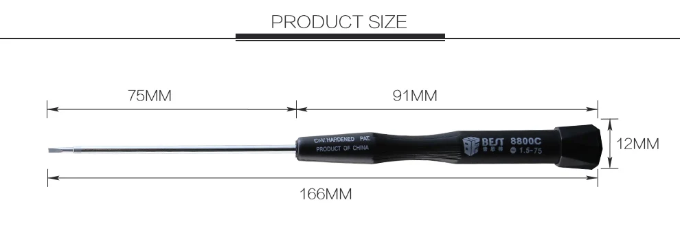 1Pcs Magnetic Screwdriver PH00 PH000 1.5 2.0 Slotted Flatted Head for Macbook Pro Laptop Watch Glasses Mobile Phone Repair Tools