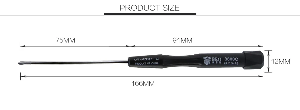 1Pcs Magnetic Screwdriver PH00 PH000 1.5 2.0 Slotted Flatted Head for Macbook Pro Laptop Watch Glasses Mobile Phone Repair Tools