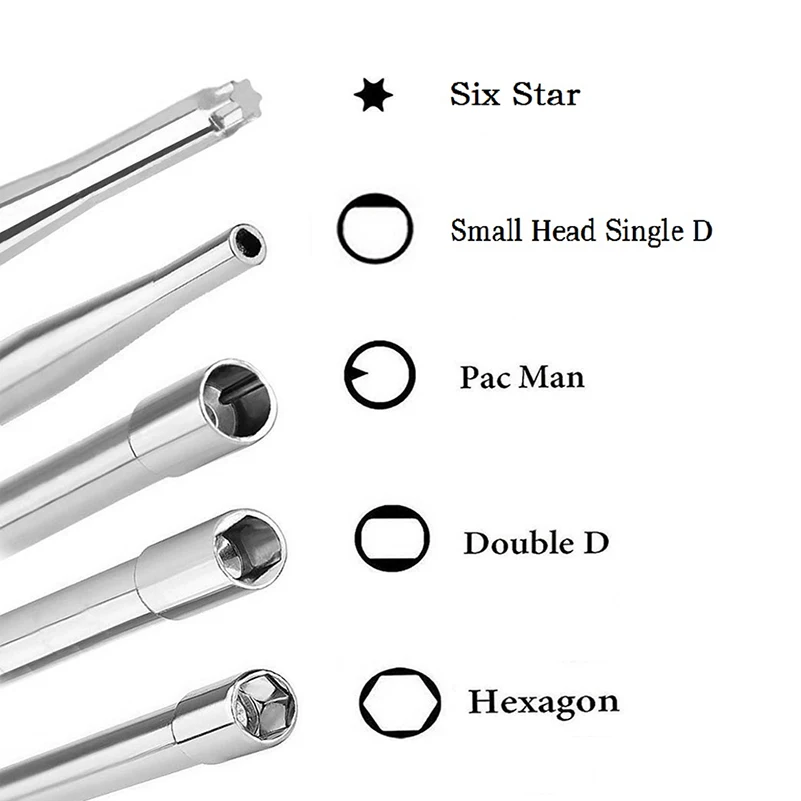 Carburetor carb Adjusting hand Tool Pac Man Double D Hexagon Hex Socket Screwdriver Driver Chainsaw Speed Adjustment Repair Tool