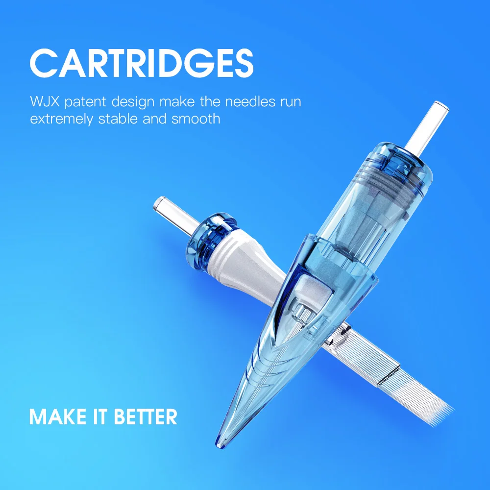 20pcs Dragonhawk WJX RL RLT RLB Tattoo Cartridge Needles Disposable Sterile Permanent Makeup Machine Rotary Pen Tattoo Supplies