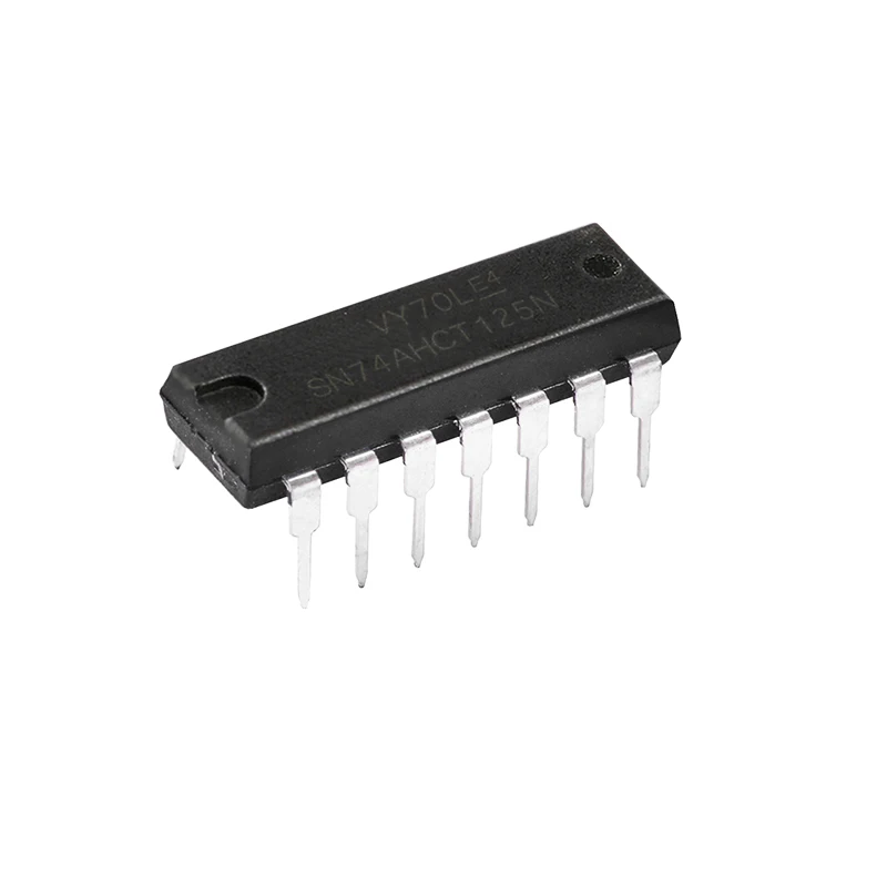 10Pcs/Lot SN74AHCT125N 74AHCT125N 74AHCT125 SN74AHCT125 DIP-14 Buffer Line Driver DIP14 New Original Good Quality Chipset