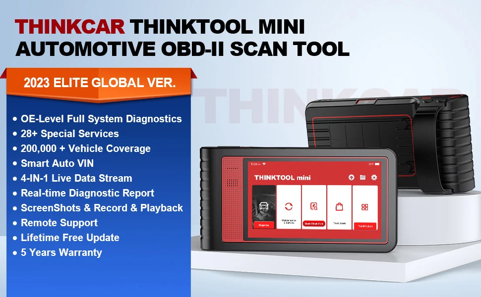 THINKCAR Thinktool Mini OBD2 Scanner Professional Full System Auto Scanner 28 Reset All Software Free Update Diagnostic Tools