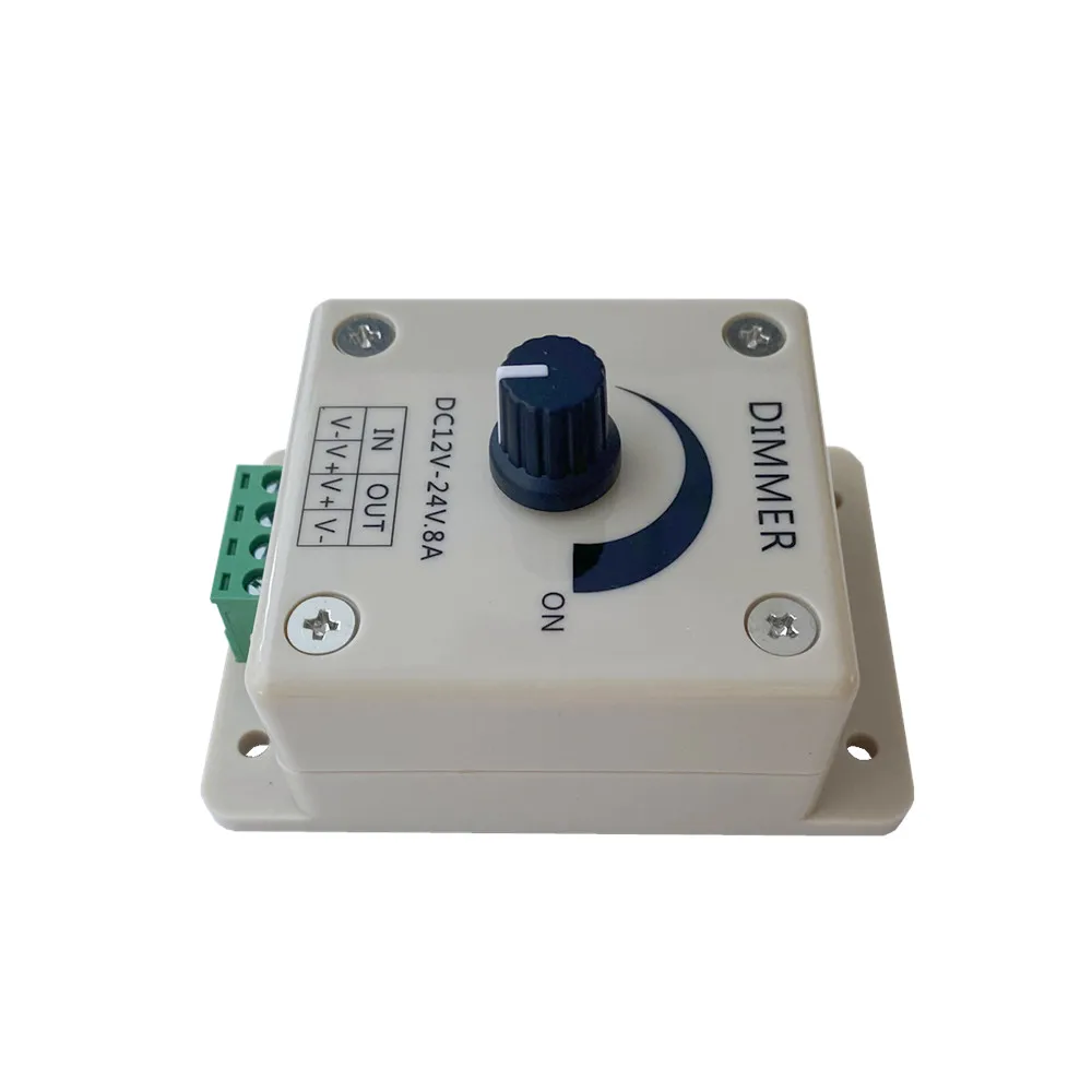 ECLH LED Dimmer Switch 12-24V Voltage Regulator 8A Adjustable Controller Light Power Supply for LED Lamp LED Strip Light