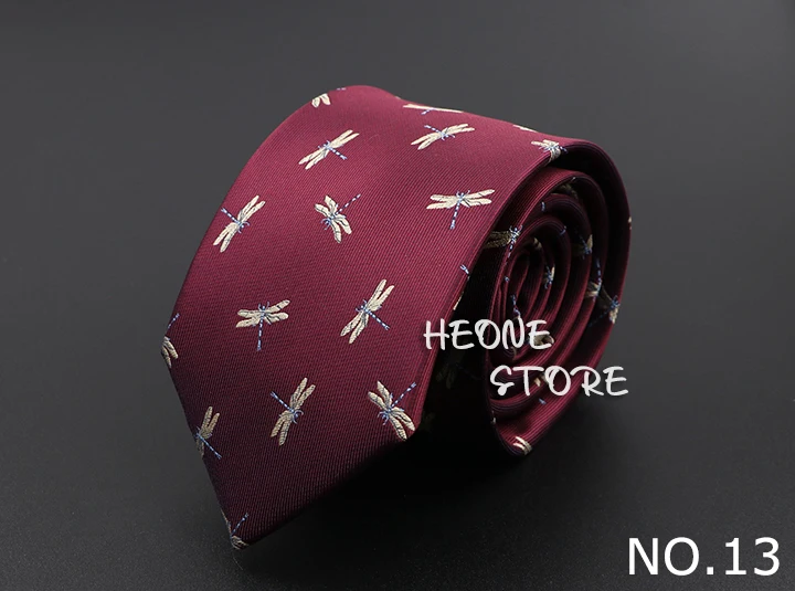 New Casual Men's Ties Dog Lion Bear Horse Flower Pattern Red Blue Jacquard Necktie For Men Wedding Groom Business Accessories