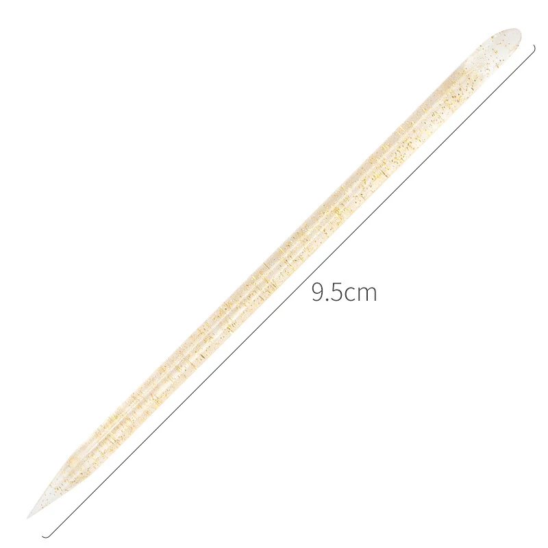 20/50/100 Pcs/Lot Crystal Nail Stick Double Side Cuticle Pusher Remover Tools Reusable Colorful Stick Nail Art Care Manicure Set