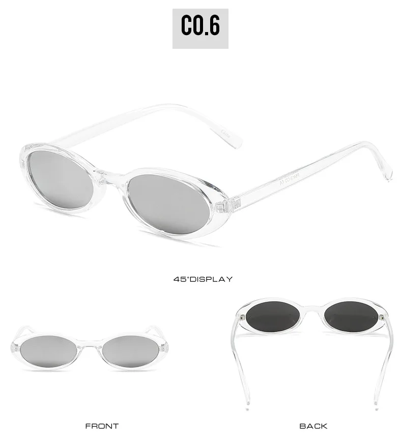 OEC CPO Sexy Small Oval Women's Sunglasses 2025 New Fashion Leopard Brown Hot Sun Glasses Female Retro Colorful Shade Eyeglass