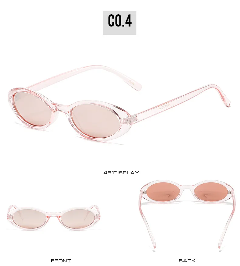 OEC CPO Sexy Small Oval Women's Sunglasses 2025 New Fashion Leopard Brown Hot Sun Glasses Female Retro Colorful Shade Eyeglass