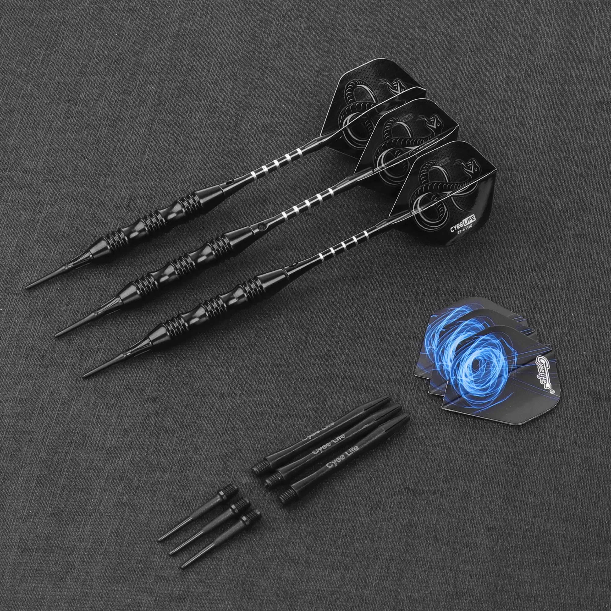 CyeeLife 20g 3pcs Tip Darts Aluminum Shaft Electronic Plastic Dartboard Indoor Outdoor Games Family Bar Entertainment