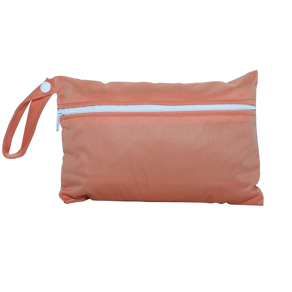 Small Size: 15*22.5CM Wet bags Washable Reusable Cloth diaper Nappies Bags Waterproof Swim Sport Travel Carry bag