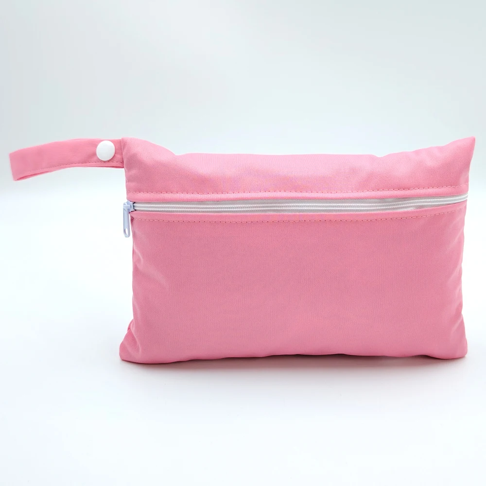 Small Size: 15*22.5CM Wet bags Washable Reusable Cloth diaper Nappies Bags Waterproof Swim Sport Travel Carry bag