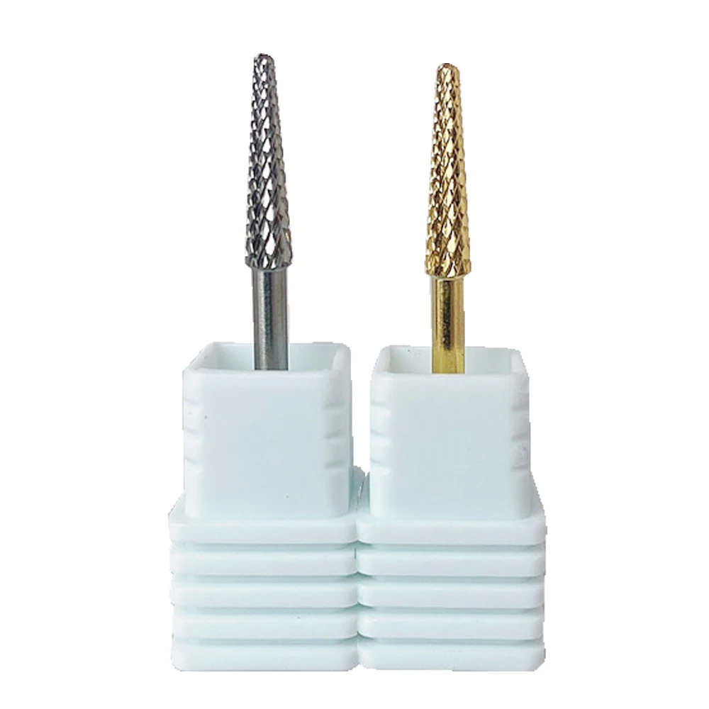 Professional Solid Tungsten Carbide Nail Drill Bit for Underside Cutting Polishing Electric File Manicure Pedicure Tool