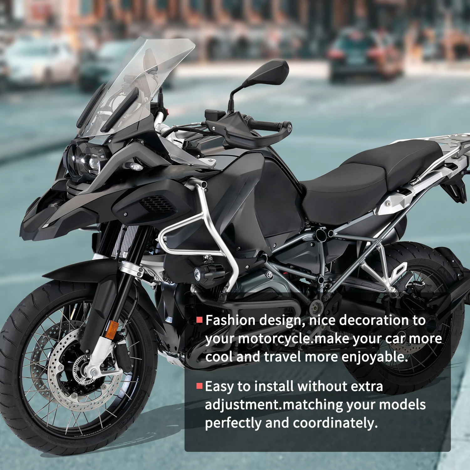Windshield Windscreen Side Panel Deflector Airflow Hand Shield Protector For BMW R1200 R1250 GS ADV 2014-2024 2023 2022 2021