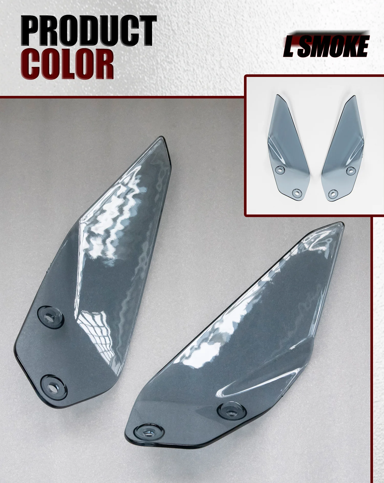 Windshield Windscreen Side Panel Deflector Airflow Hand Shield Protector For BMW R1200 R1250 GS ADV 2014-2024 2023 2022 2021