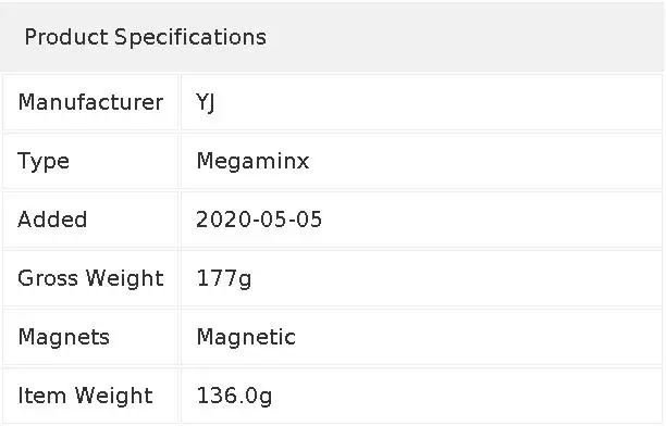 [JudyCube] YJ Yuhu Megaminx V2M Magnetic Magic Speed Cube Stickerless Yongjun Yuhu V2M Cubo Magico Puzzle