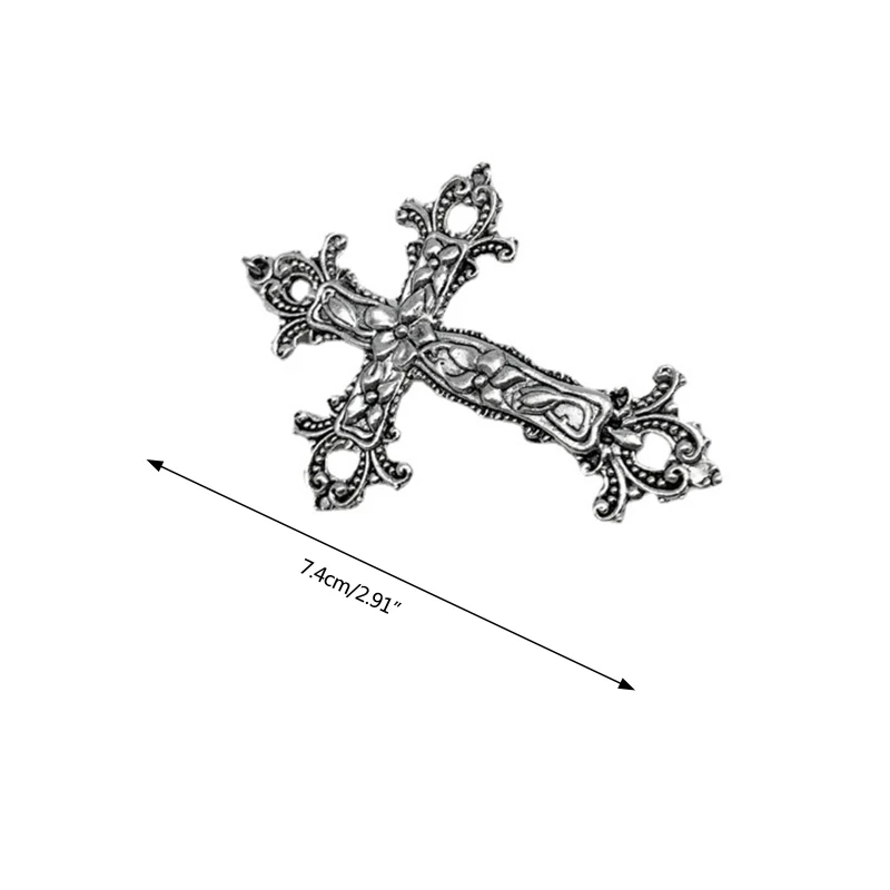 2021 New Punk Cross Skull Jesus Make Old Metal Hair Grip Hair Claw Accessories For Women Girl Hair Clip Party Gifts