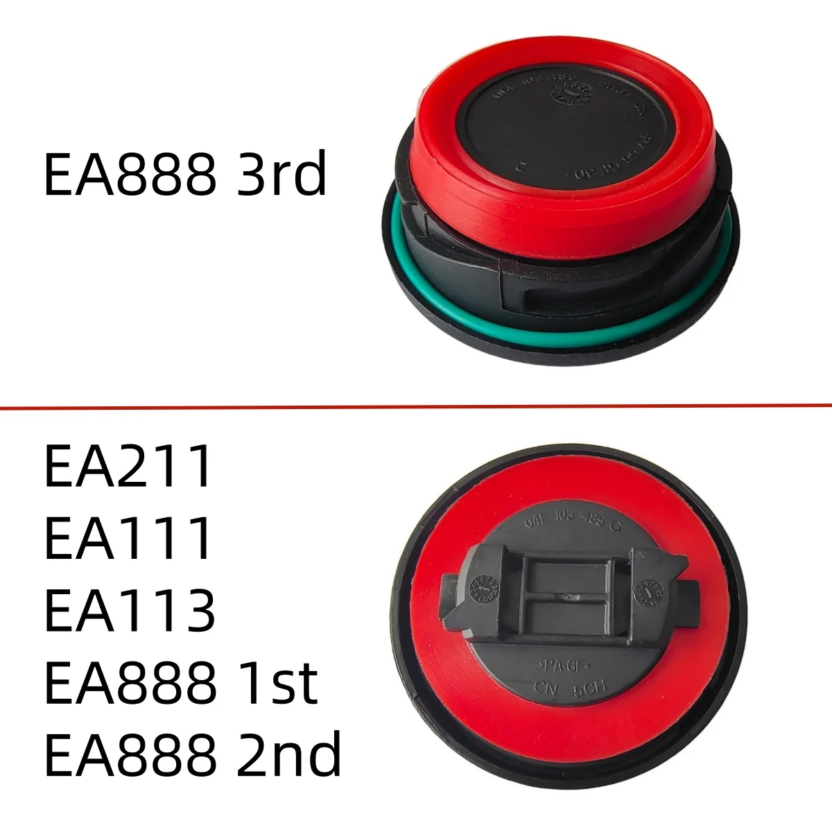 Oil Filler Cap Rubber Sealing Gasket EA888 EA211 EA111 EA113 For Audi A1 S1 A3 A4 A5 A6 A7 A8 S3 S4 S5 C6 C7 S7 S8 Q2 Q3 Q5 Q7