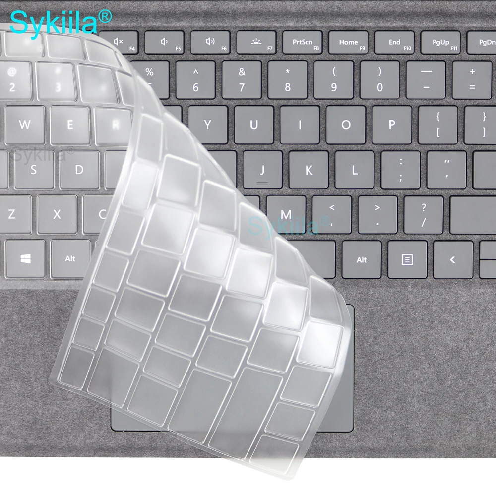 Keyboard Cover for Microsoft Surface Pro 13 12 11 10 9 7 8 7+ 6 5 4 3 X Studio GO 2 Book 3 RT Silicone Protector Skin Case