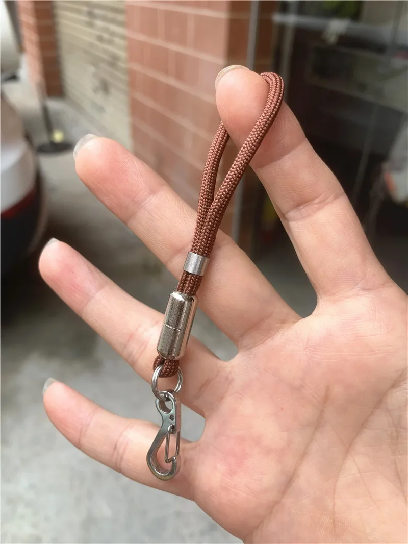Outdoor Keychain Lanyard Stainless Steel Fixed Buckle Jewelry Lanyard Multi-function Key Ring Backpack Key Ring Wrist Lanyards