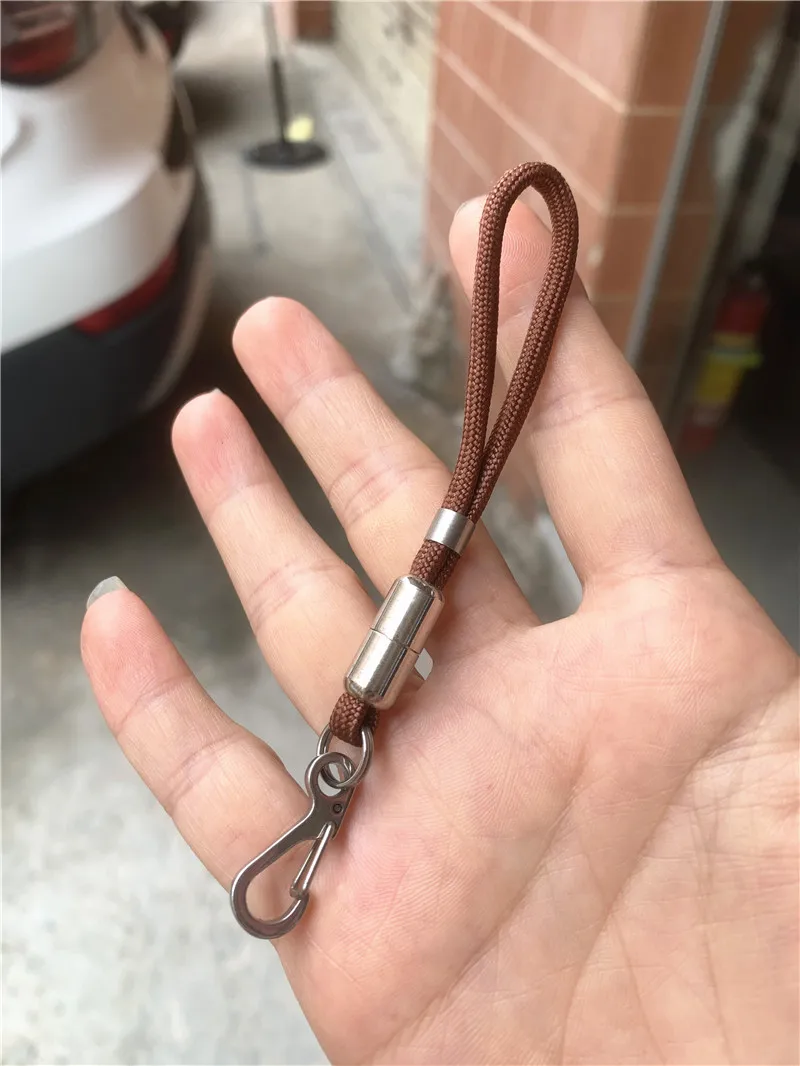 Outdoor Keychain Lanyard Stainless Steel Fixed Buckle Jewelry Lanyard Multi-function Key Ring Backpack Key Ring Wrist Lanyards