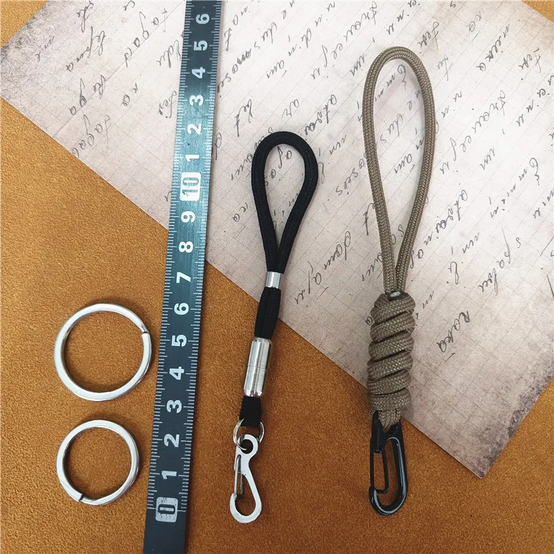 Outdoor Keychain Lanyard Stainless Steel Fixed Buckle Jewelry Lanyard Multi-function Key Ring Backpack Key Ring Wrist Lanyards