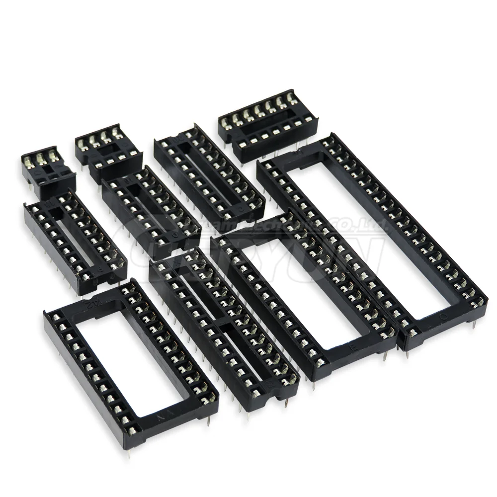 10PCS IC socket square hole Narrow Wide DIP6 DIP8 DIP14 DIP16 DIP18 DIP20 DIP24 DIP28 6PIN 8PIN 14PIN 16PIN 18PIN 20PIN 24PIN