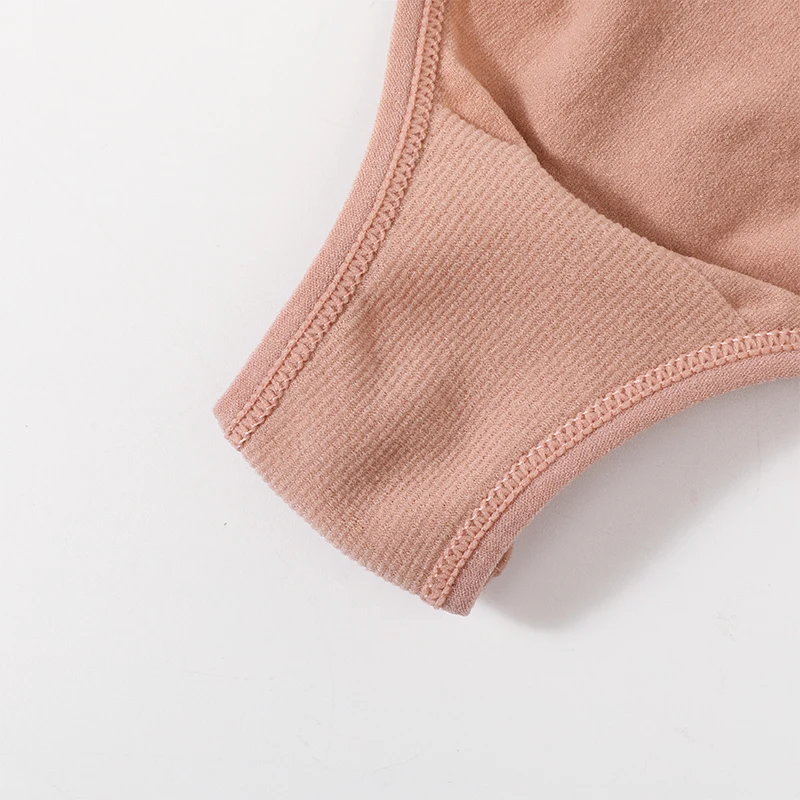 Women Seamless Bra And Panties Set U-Shape Back Crop Top Low Rise Thong Comfort Bralette Female Underwear Sexy Lingerie Set