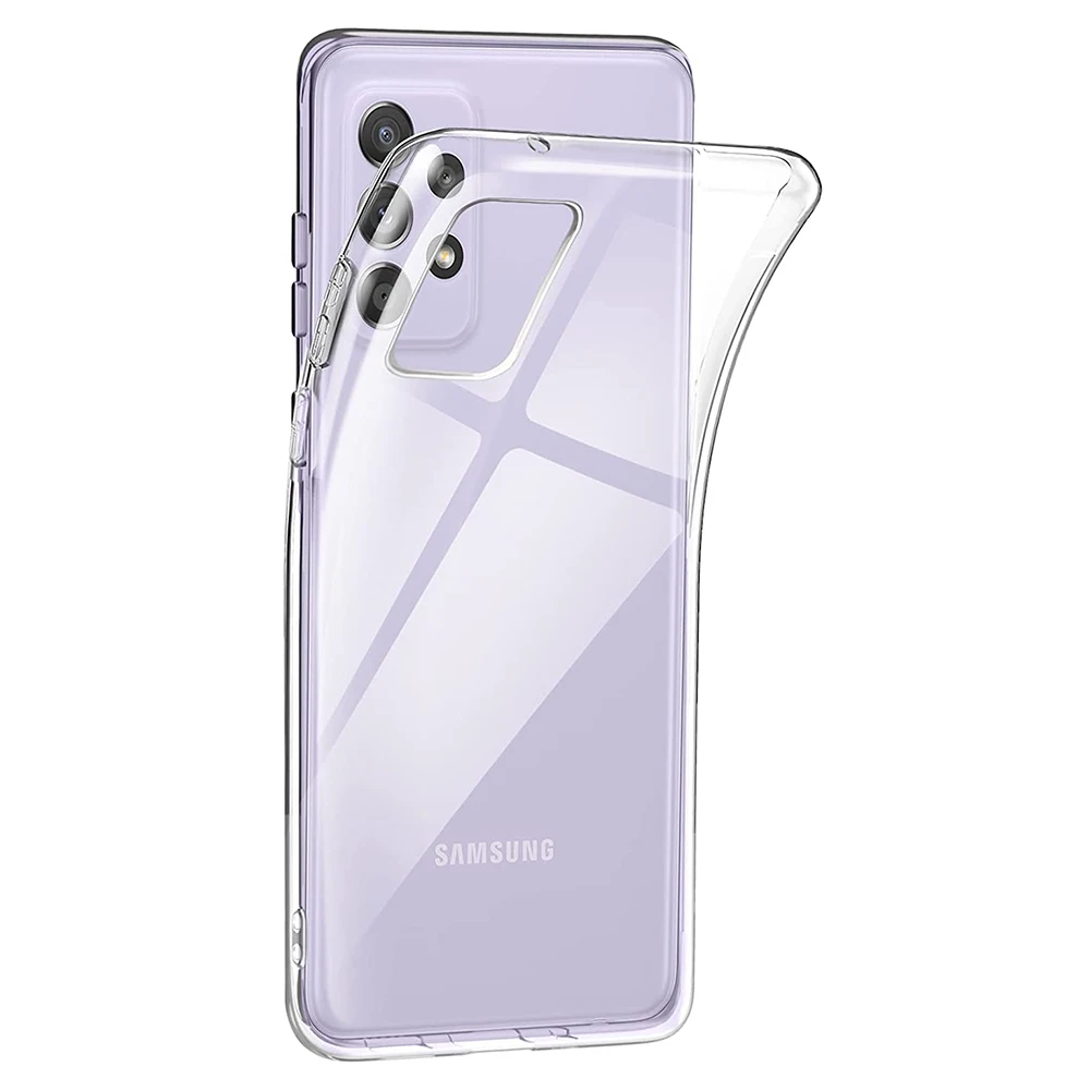 Silicone Soft Phone Case For Samsung Galaxy A73 A53 A33 A13 A03 A82 A72 A52 A42 A32 A22 A12 5G Ultra Thin Clear Case Cover Shell