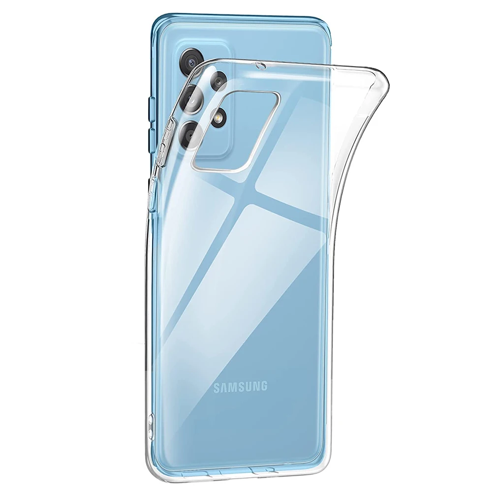 Silicone Soft Phone Case For Samsung Galaxy A73 A53 A33 A13 A03 A82 A72 A52 A42 A32 A22 A12 5G Ultra Thin Clear Case Cover Shell