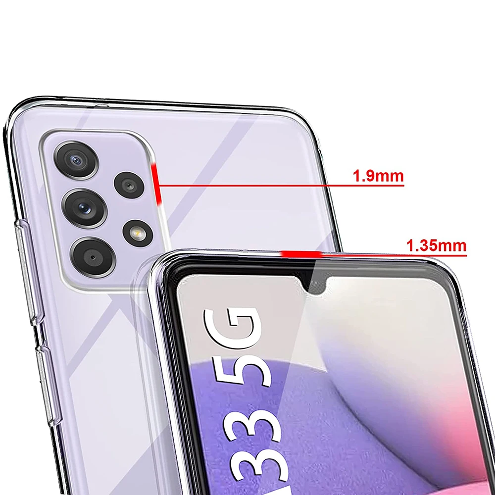 Silicone Soft Phone Case For Samsung Galaxy A73 A53 A33 A13 A03 A82 A72 A52 A42 A32 A22 A12 5G Ultra Thin Clear Case Cover Shell