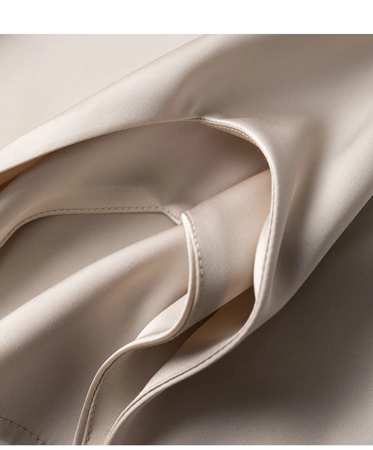 Ladies Silk Suspenders Solid Satin Vest Spring Autumn 2022 New Wild Pullover Tops Women Interior Front/Rear V-Neck Summer Thin