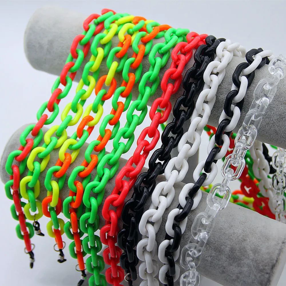 Bohemia Acrylic Reading Glasses Chain Women Resin Sunglasses Hold Cords Face Mask Chains Lanyard Masks Hang Necklace Straps Rope
