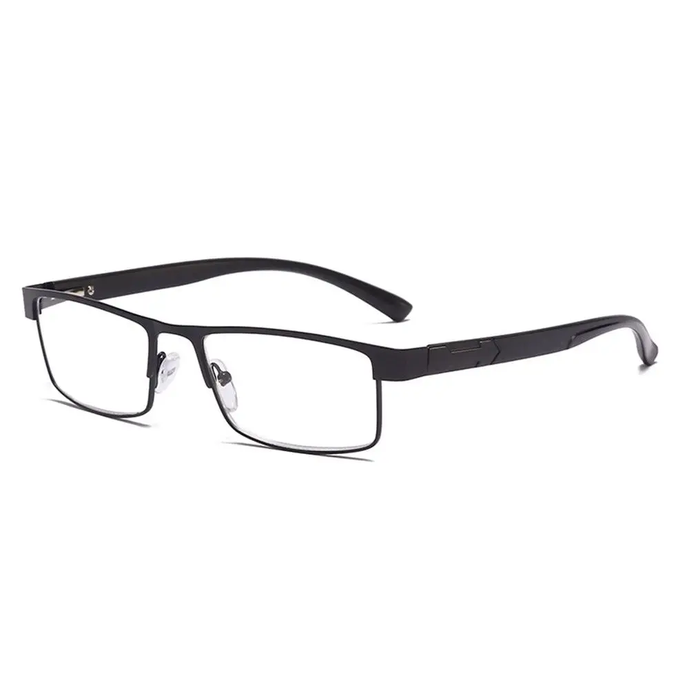 High Quality Men Titanium Alloy Reading Glasses Non Spherical Coated Lenses Business Hyperopia Prescription Eyeglasses +1.0 ~+4.