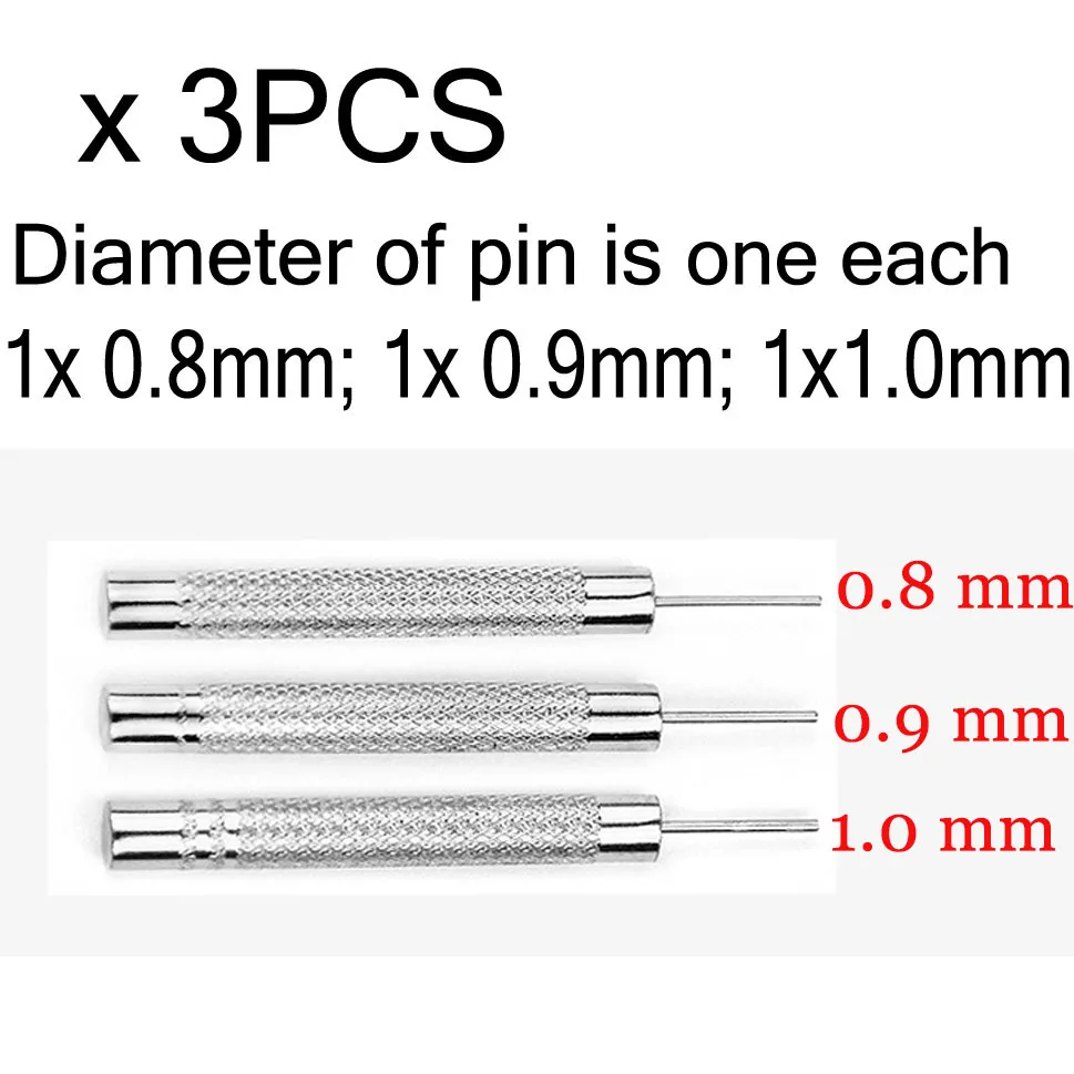 Watch Strap Link Punch Pin Stick Watch Band Bracelet Remover Bar Hammer Punch Thimble Watch Repair Tool Adjust Punching Needle