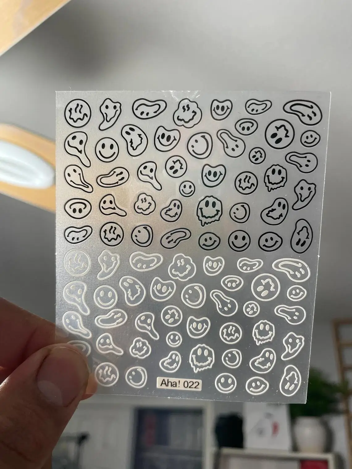 3D Yellow Smile Nail Art Stickers Nail Decals for Nails Smile Face Manicure Japanese Design DIY Cute Nail Decals Accessories