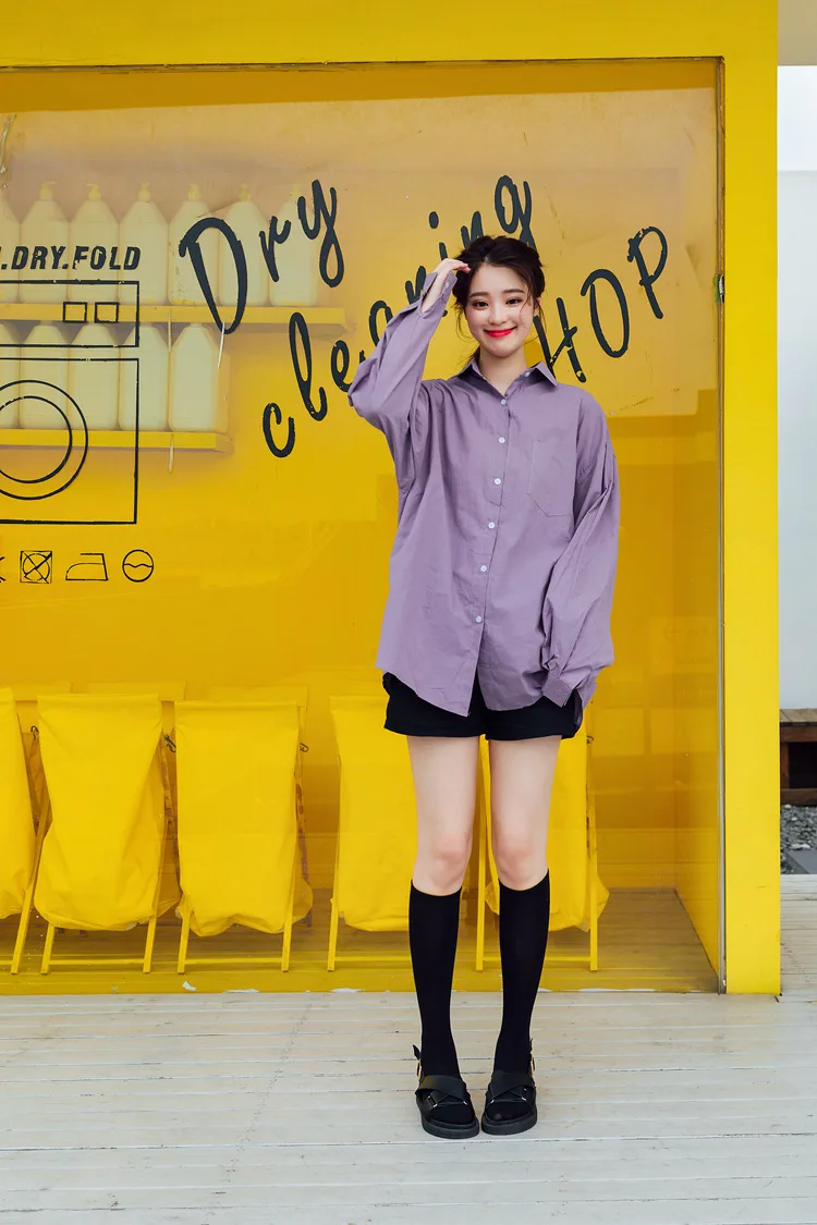 New Japanese solid color calf socks Hyuna candy color Korean student long tube women's socks